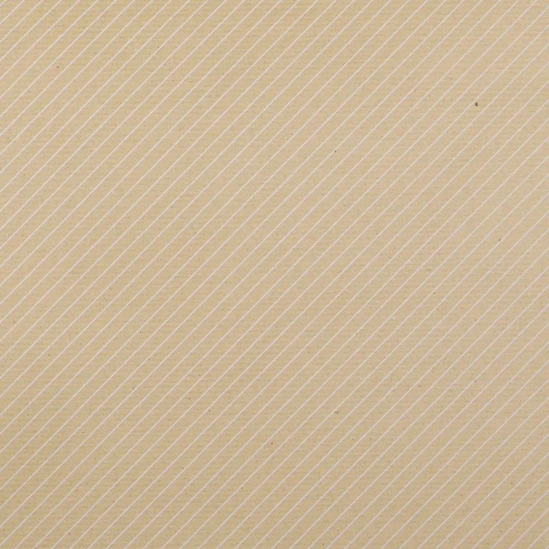 DecoWoerner Papel De Regalo>Tiras De Papel De Embalar Marrón / Blanco, 70 Cm De Ancho, Rollo De 40 M