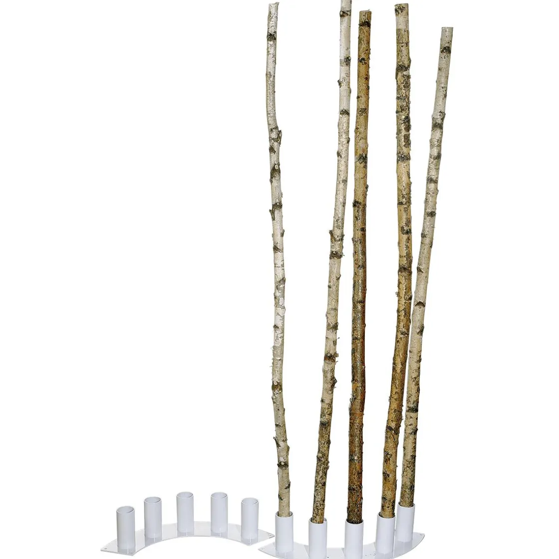 DecoWoerner Decoración Natural|Decoración Temática>Troncos De Abedul Decorativos, 170 Cm, 5 Piezas
