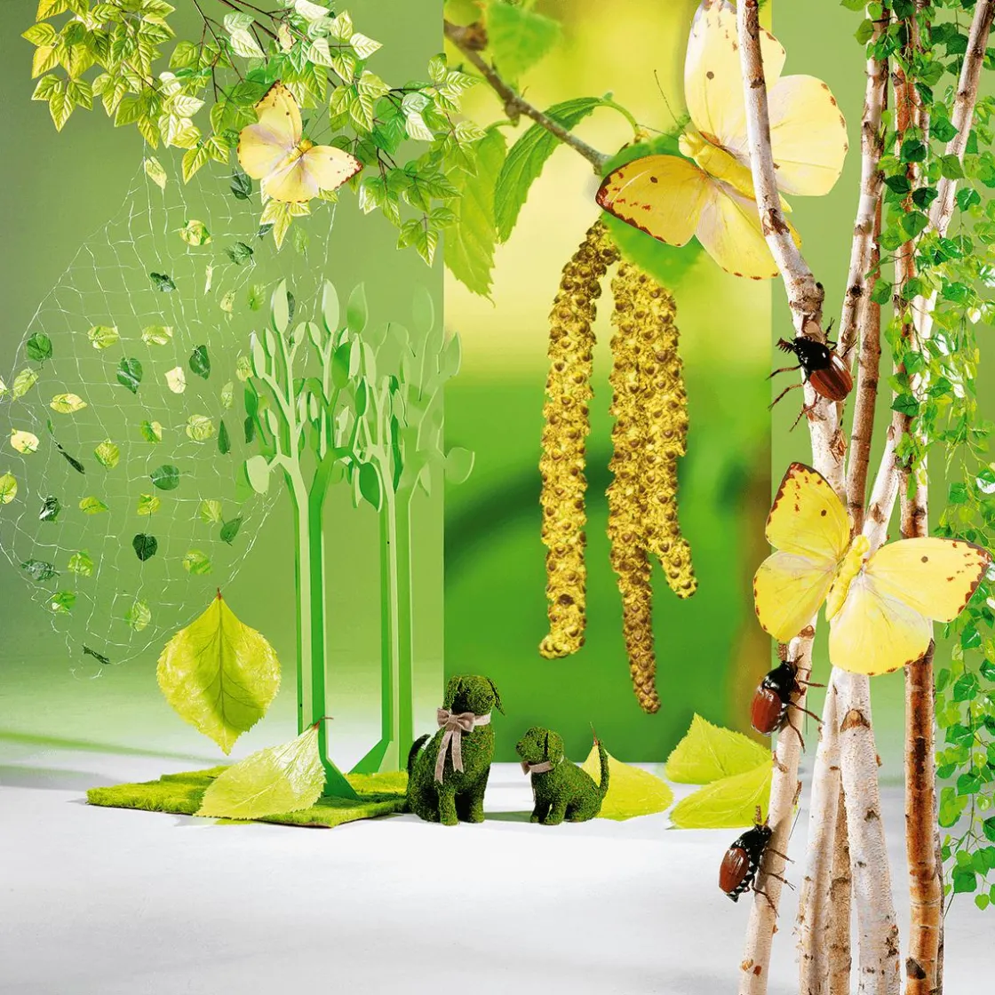 DecoWoerner Decoración Natural|Decoración Temática>Troncos De Abedul Decorativos, 220 Cm