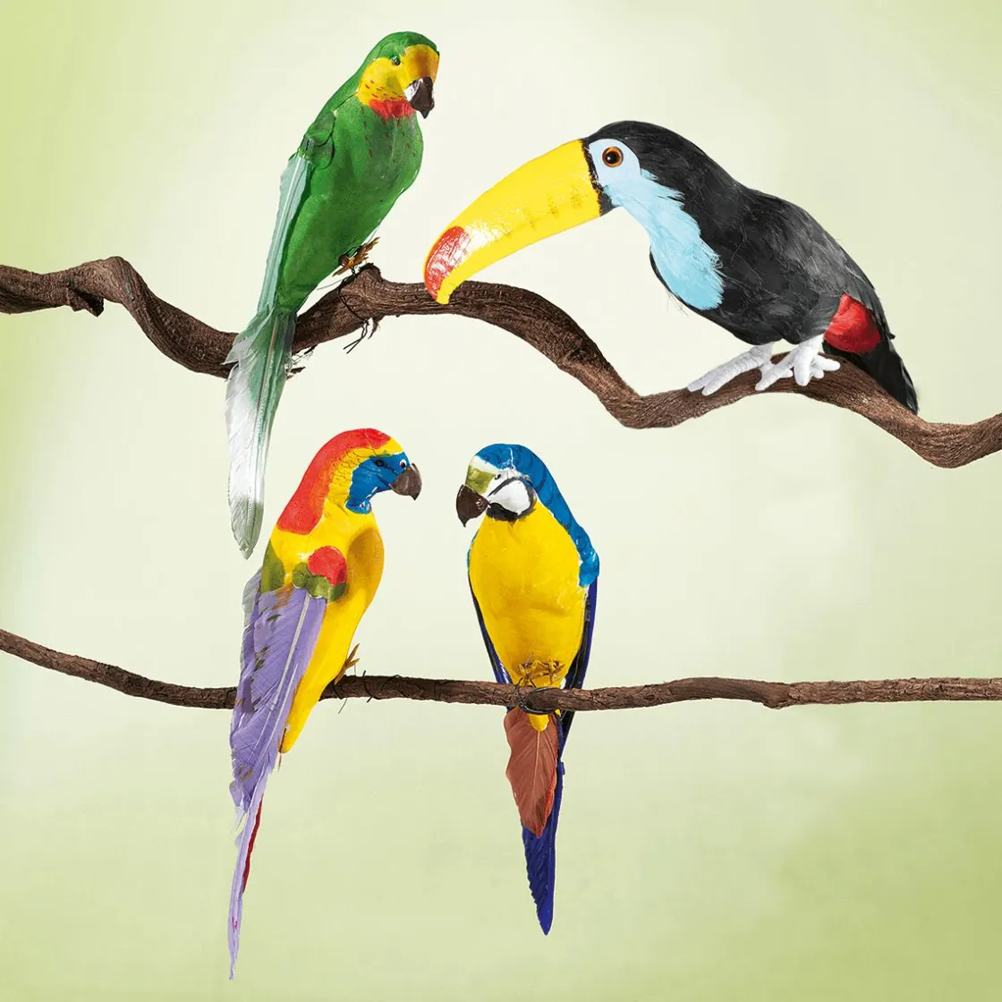 DecoWoerner Decoración De Animales|Decoración De Verano>Tucán Decorativo Longitud 33 Cm