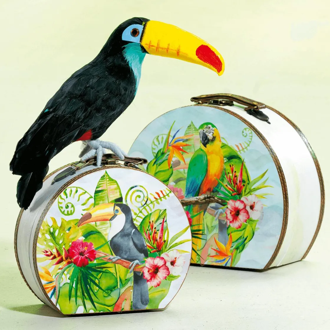DecoWoerner Decoración De Animales|Decoración De Verano>Tucán Decorativo Longitud 33 Cm