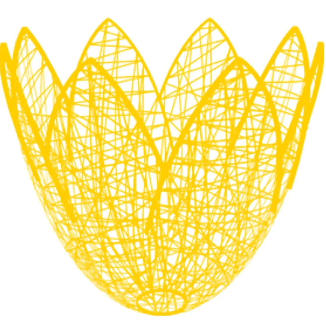 DecoWoerner Decoración De Verano|Decoración De Primavera>Tulipán 3D De Fibra Tejida 79 X 75 Cm
