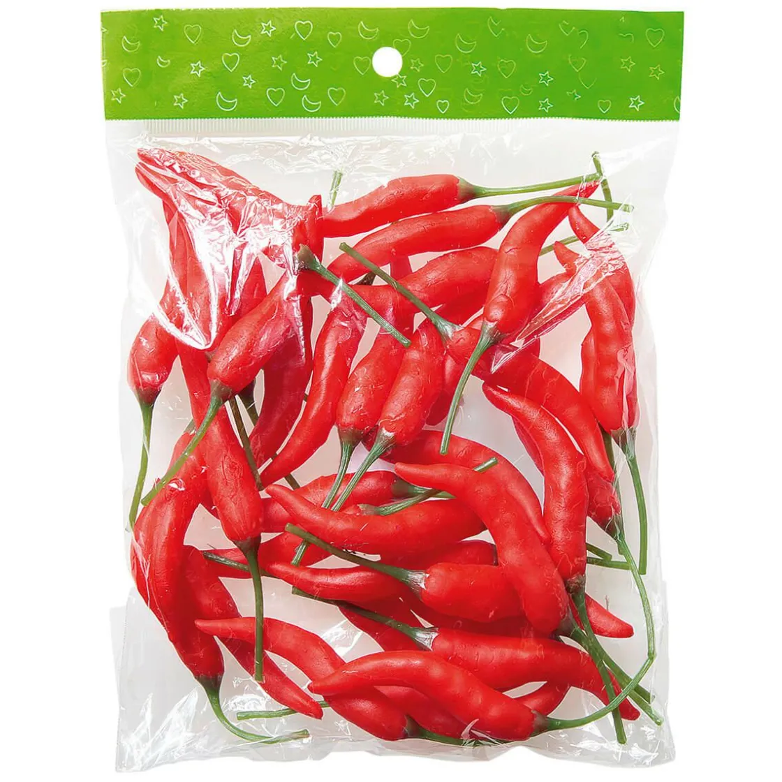 DecoWoerner Verduras Y Hierbas>Vainas De Chili Alimento De Imitación, 36 Piezas