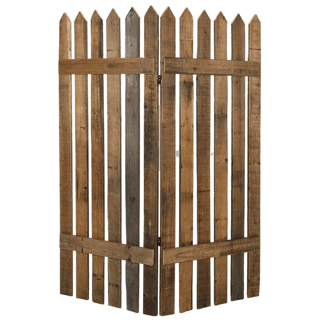 DecoWoerner Expositores Para Tiendas|Decoración Natural>Valla De Piquetes De Madera 120x150 Cm