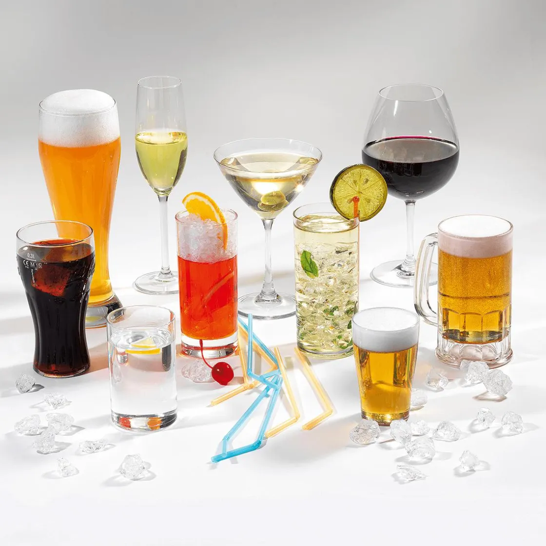 DecoWoerner Decoración Temática|Bebidas>Vaso De Champán Alimento De Imitación Altura 24 Cm