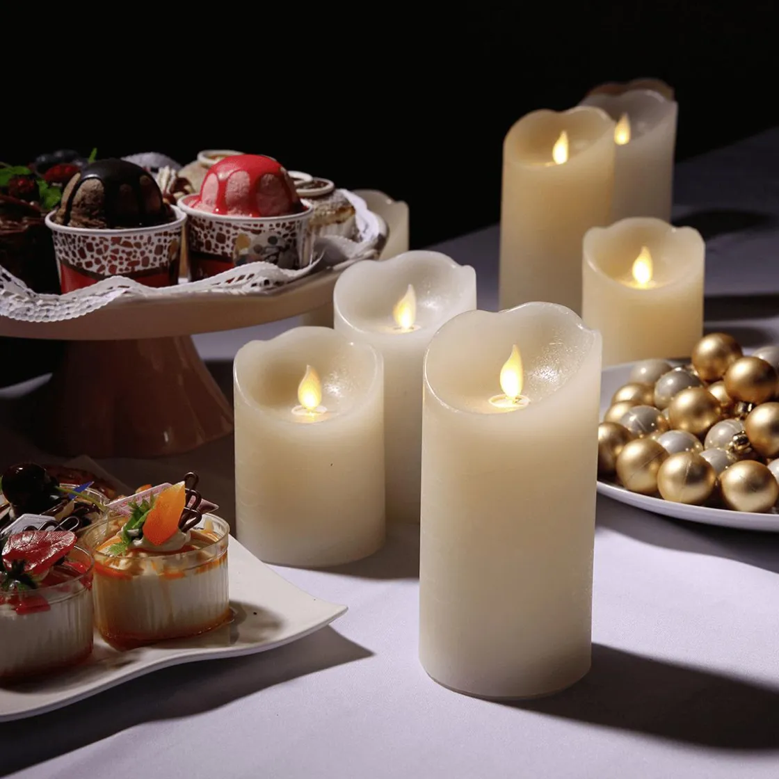 DecoWoerner Luz Decorativa>Vela De Cera LED 7,5 X 15 Cm