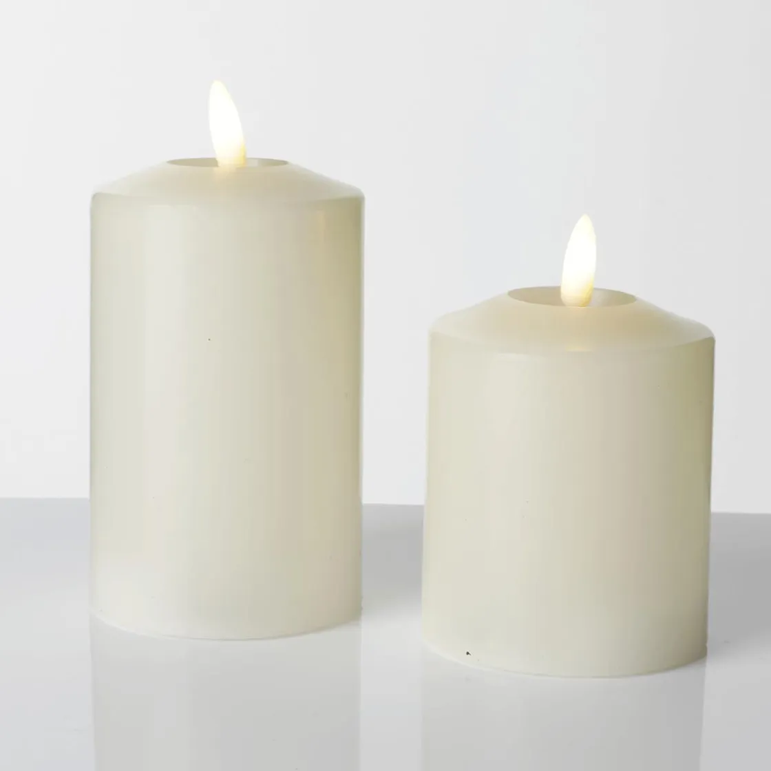 DecoWoerner Luz Decorativa|Figuras De Navidad>Vela De Cera LED 7,5 X 14,5 Cm