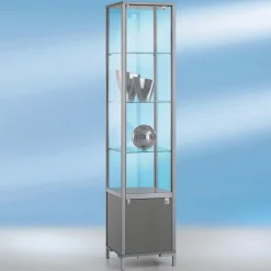 DecoWoerner Expositores Para Tiendas>Vitrina Con Compartimento Y Luz 186 X 40 Cm