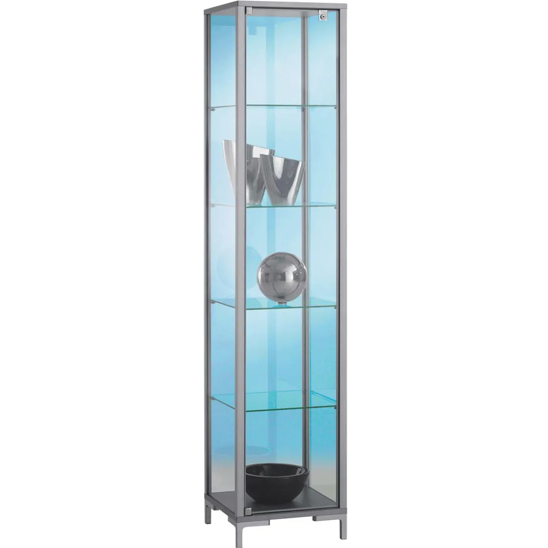 DecoWoerner Expositores Para Tiendas>Vitrina Con Iluminación, 186 X 40 X 40 Cm